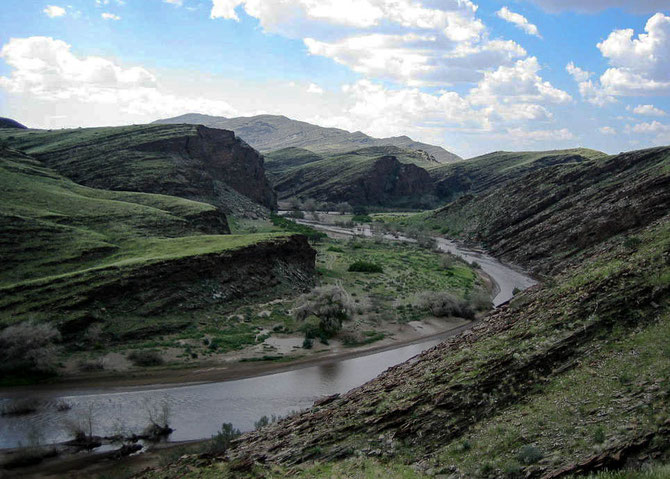 Kuiseb Canyon. Schauplatz der Geschichte "Wenn es Krieg gibt, gehen wir in die Wüste"