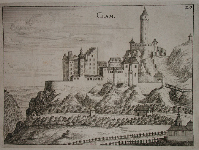 Burg Clam Topographia Vischer 