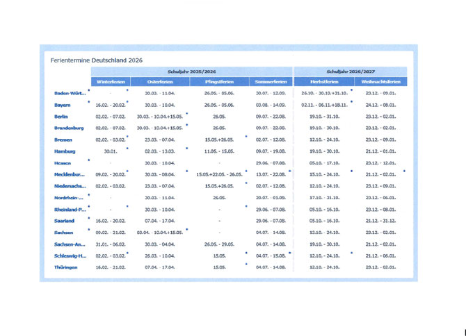 Kalender 2026/2027