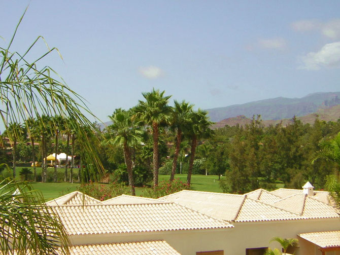 Blick auf den Golfplatz