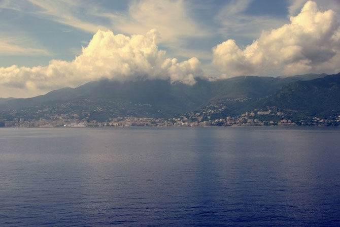 Kurz vor Ankunft in Bastia