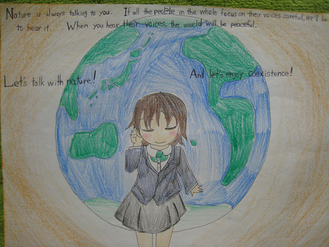 Illustrated by an Iwakuni Sogo High  School Student