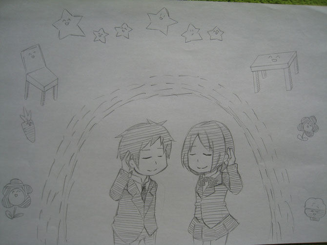 Illustrated by an Iwakuni Sogo High School student