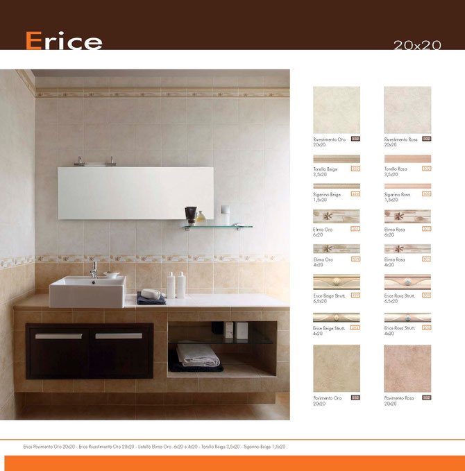 Erice 20x20 oro - rosa