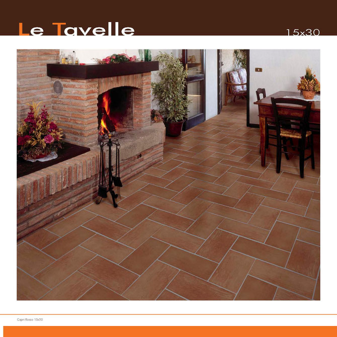 Le Tavelle 15x30 CAPRI ROSSO
