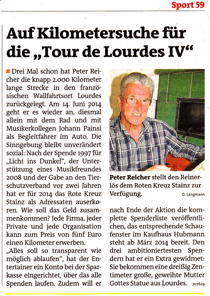 Zeitungsbericht:"Woche"