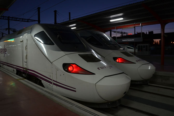 The Spanish bullet trains are called AVE.