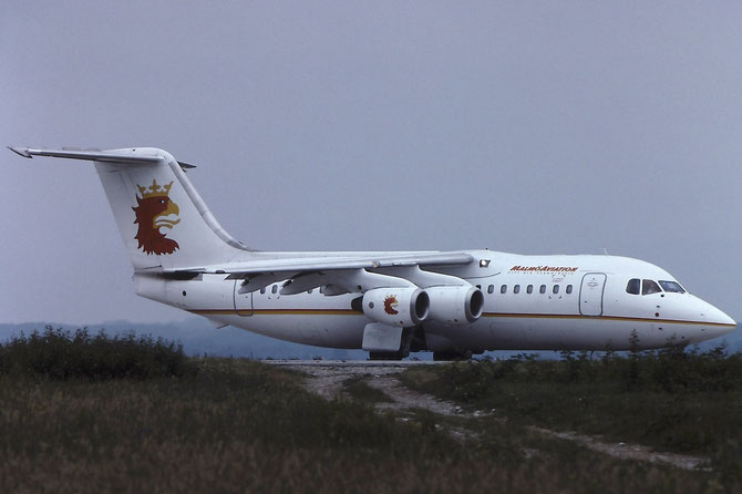 SE-DRA BAe146-200 E2115 Malmö Aviation