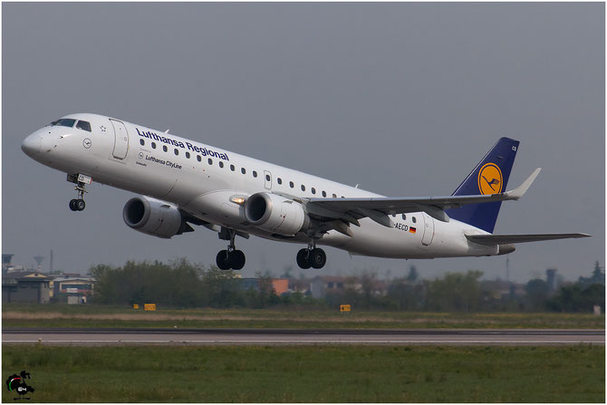 D-AECD ERJ190LR 19000337 Lufthansa CityLine @ Aeroporto di Verona © Piti Spotter Club Verona