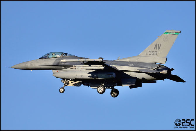 87-0350 AV F-16CM-40-CF 1C-1 555th FS Active