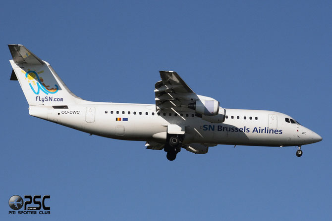 OO-DWC BAe146-RJ100 E3322 Brussels Airlines