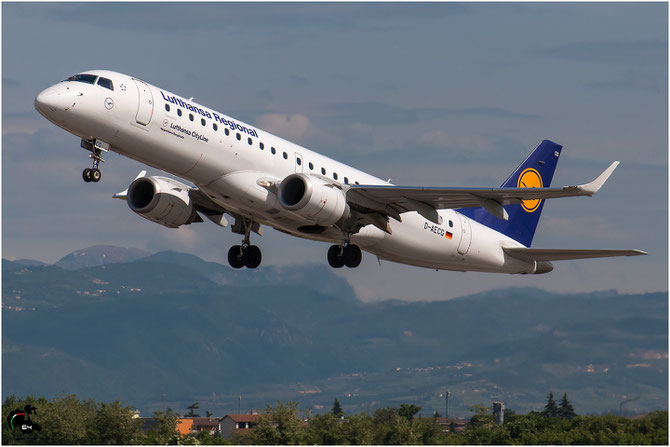 D-AECG ERJ190LR 19000368 Lufthansa CityLine @ Aeroporto di Verona © Piti Spotter Club Verona