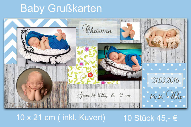 Babykarten Geburtskarten