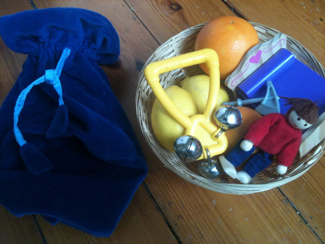 oranges and Lemons feely bag