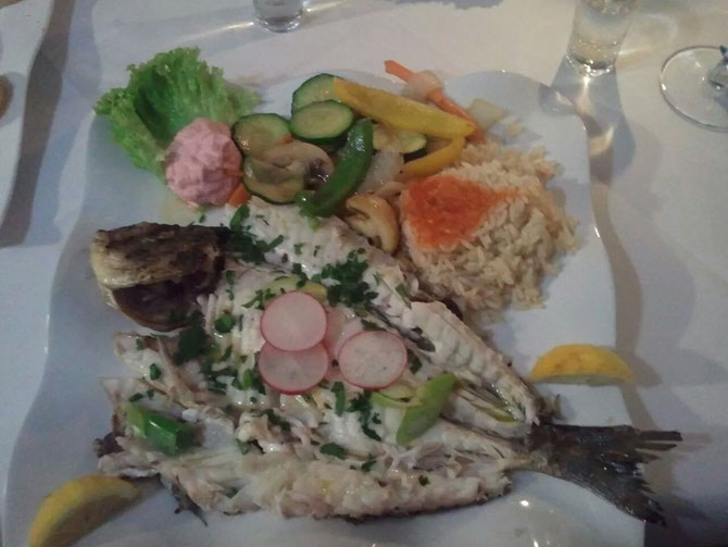 Lecker zubereiteter Fisch 