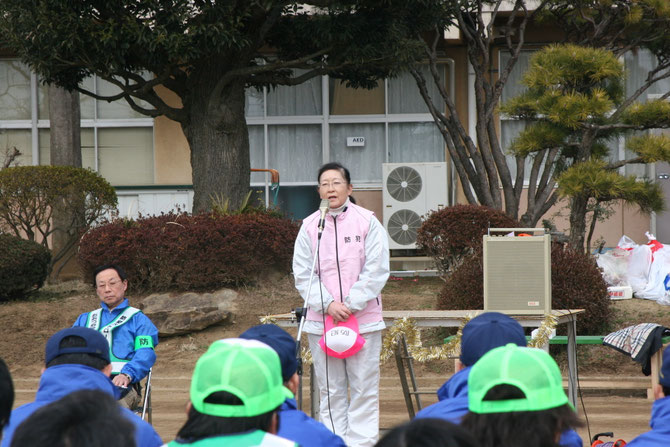 土浦第五中学校長茅場様からの祝辞
