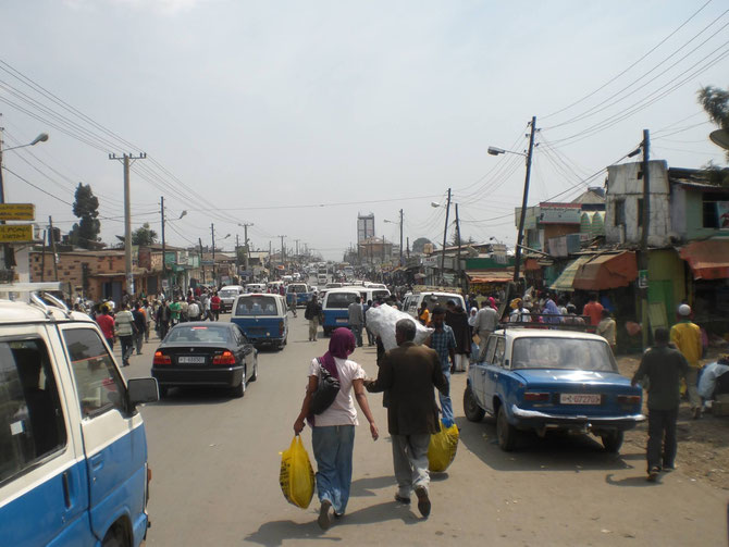 Addis Abeba, Äthiopien, Afrika, Markt