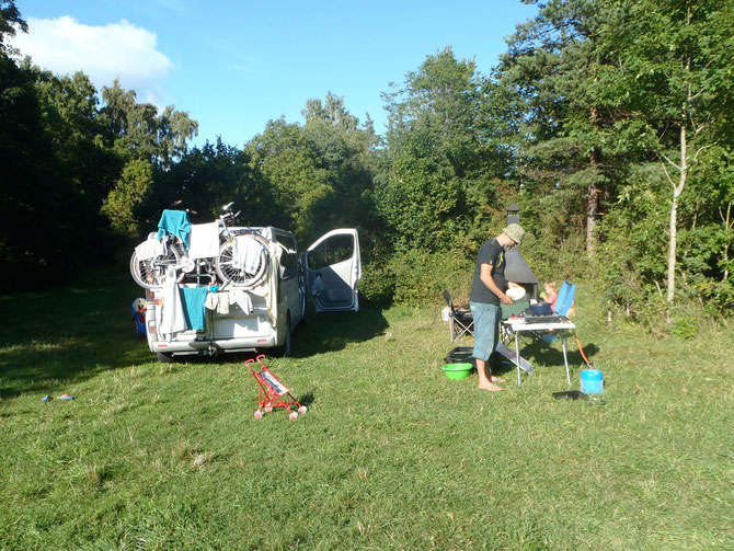 Wild Camping, Estland, Campingkocher, Camping Gaz, Opel Vivaro