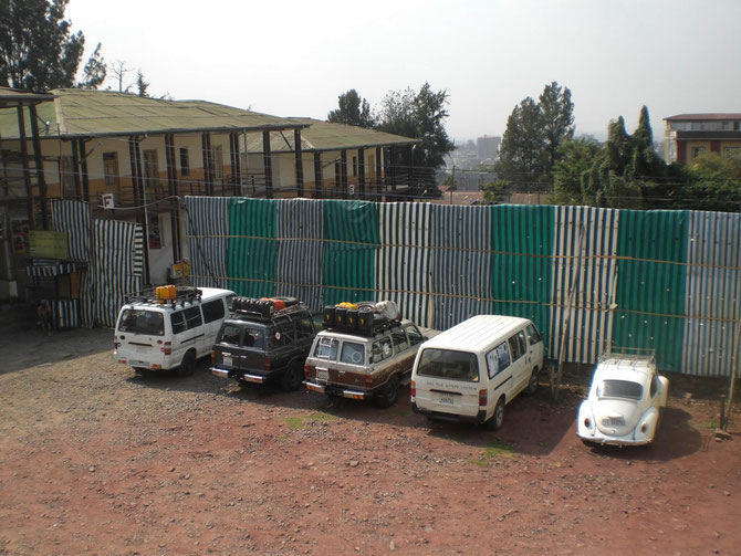 Itegue Taitu Hotel, Addis Abeba, Äthiopien, Afrika, Geländewagen, Tour