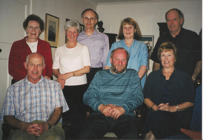 All four children of William and Margaret Swanney, with spouses, 2003, Perth. From left: Eleanor Swanney & Scot Symon; David Swanney & Sheila Forder; Iain Swanney and Alison Todd; Freda Swanney & Derek Scott; who have 9 children and 12 grandchildren. 