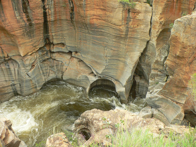 das waren die potholes im Blyde River Canyon