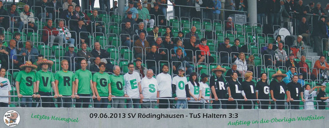 Amigos Choreo zum letzten Heimspiel gegen TuS Haltern
