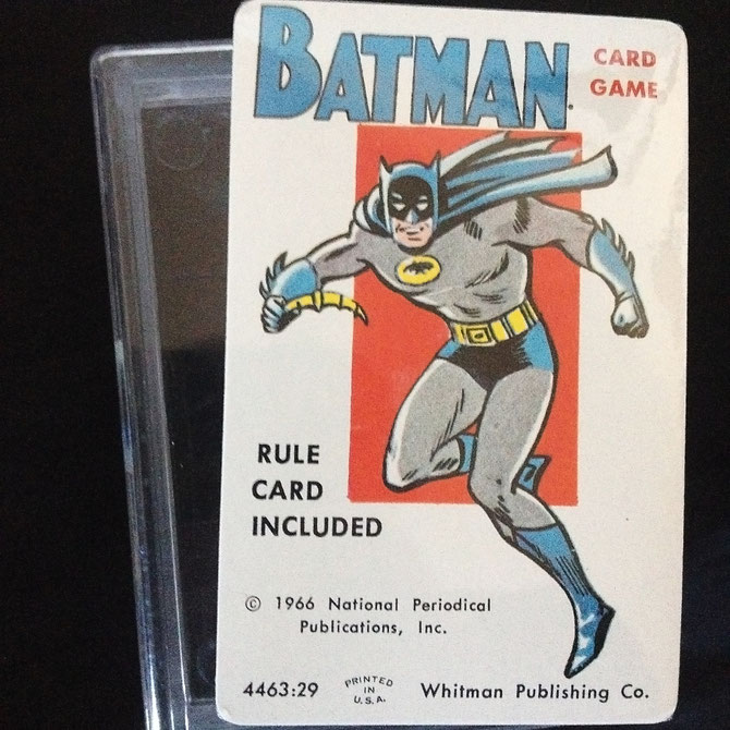 Batman Card Game, from 1966. Cards still sealed in plastic.