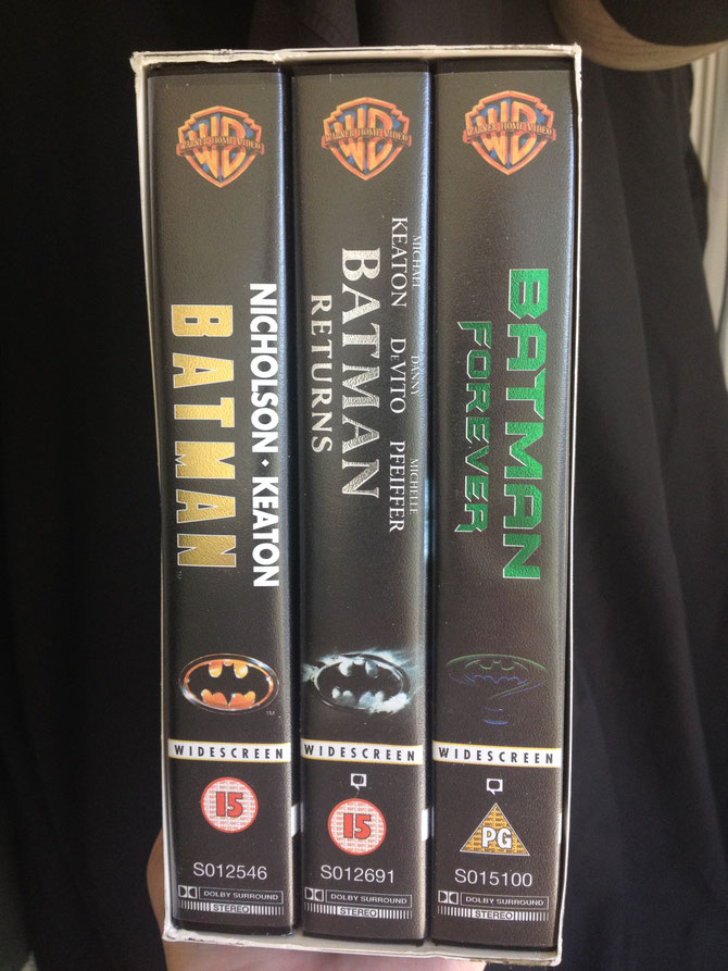 The Batman Trilogy 1989-1995 on VHS video - Widescreen editions, UK (1997)
