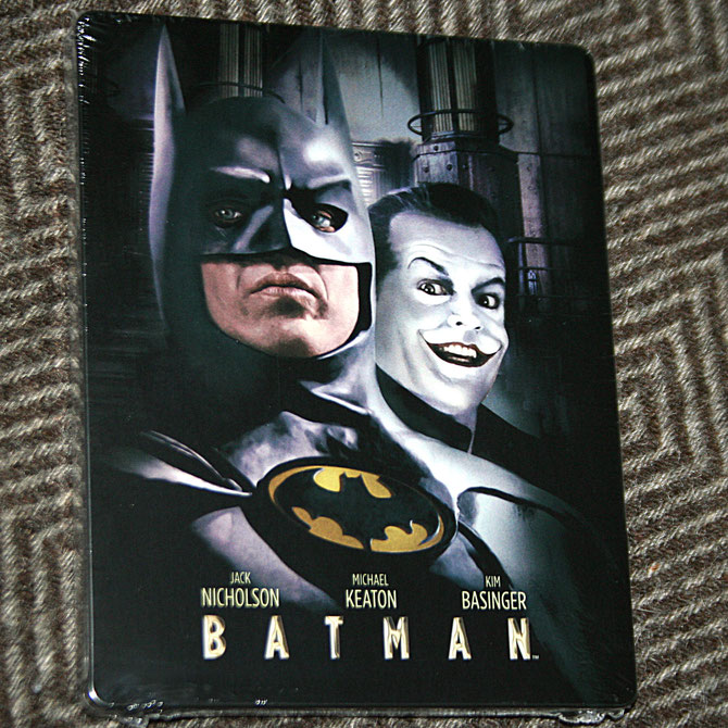 Batman '89 on Blu-Ray in a steelbook case. Scandinavian edition from 2016.