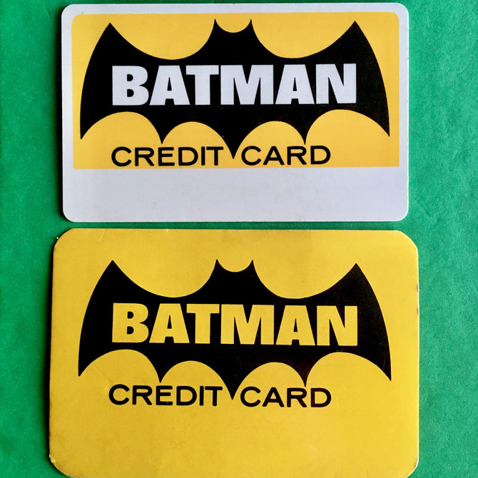1966 Batman credit cards (not valid, just novelty items). 