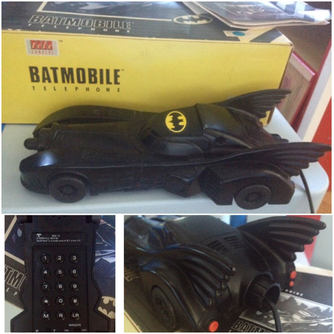 Batmobile telephone from 1989, by TeleConcept (UK)