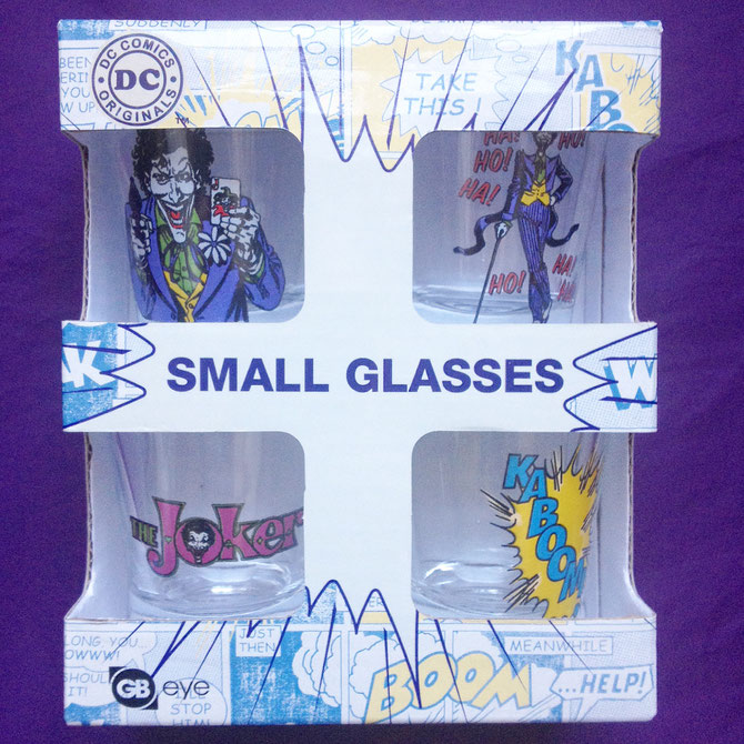The Joker :  small glasses /shots glasses. By GB Eye.