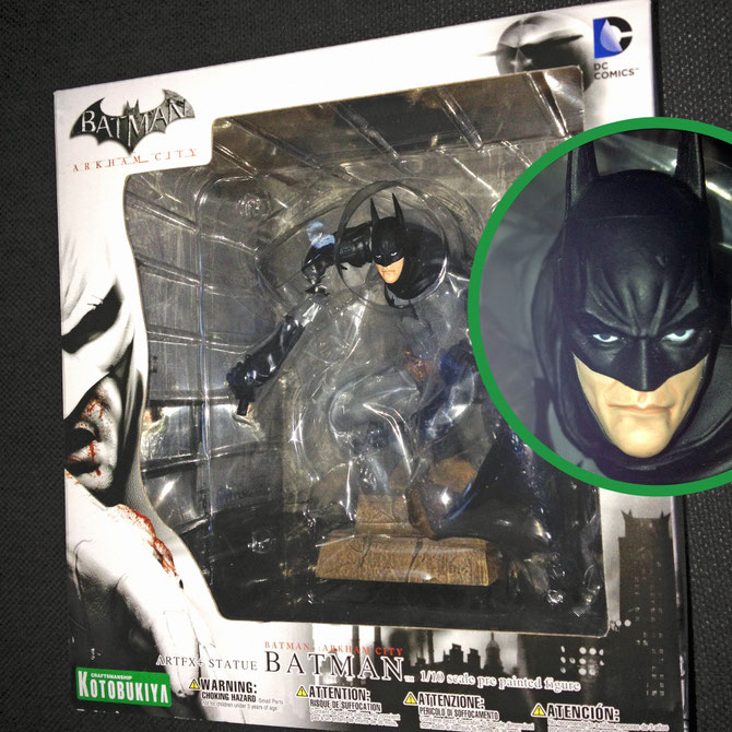 Batman: Arkham City statue, by Kotobukiya (2014).