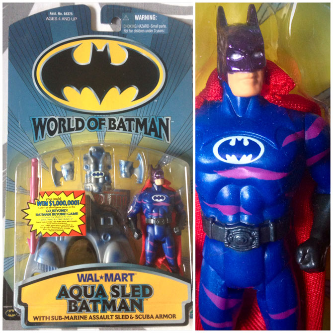 Aqua Sled Batman, from the Wal-Mart exclusive "World of Batman" line.