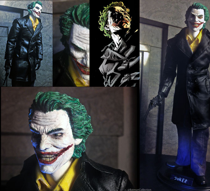 Joker - a custom 1:6 figure based on the art of Lee Bermejo. Head sculpt by Numo's workshop. Painted by me.