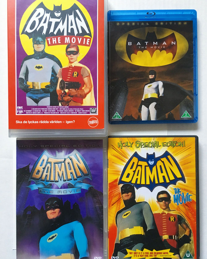 Batman the movie (1966) on VHS, DVD and Blu-ray