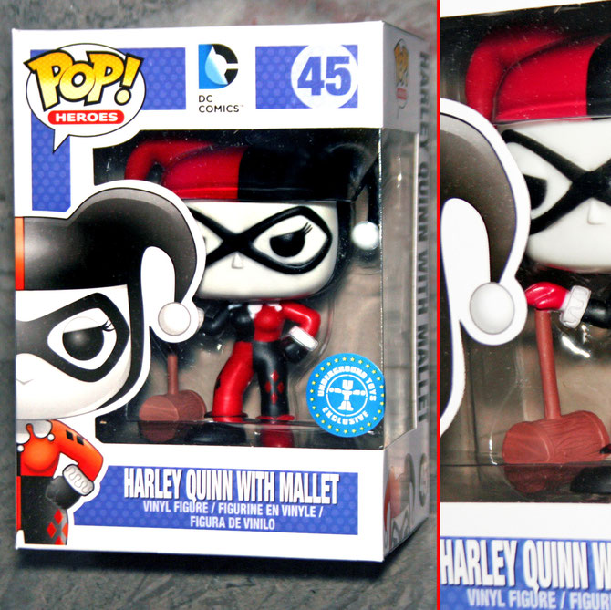 Harley Quinn with Mallet, vinyl figure. Pop! Heroes by Funko