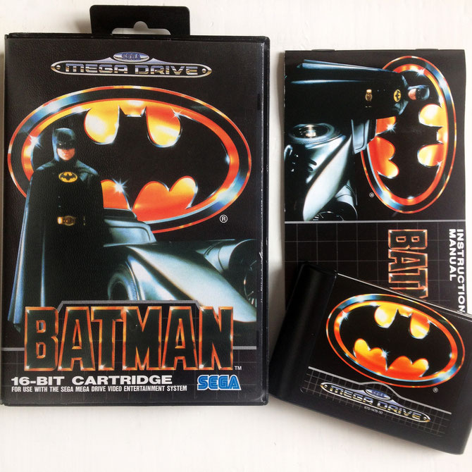 Batman the video game, for Sega Mega Drive / Genesis (1992). European edition.