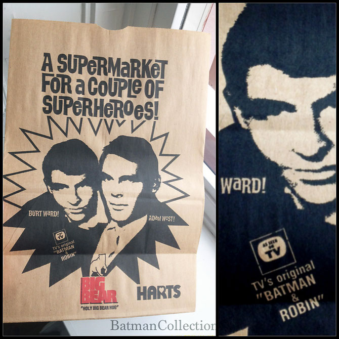 A Grocery Bag from 1989, featuring Burt Ward & Adam West