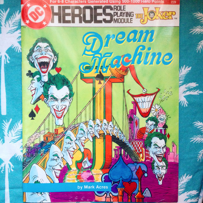 DC Heroes RPG : "Dream Machine", a role-playing story book. Sealed in plastic. From 1986.