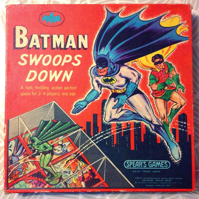 Batman Swoops Down by Spear's Games 1966. A vintage board game.