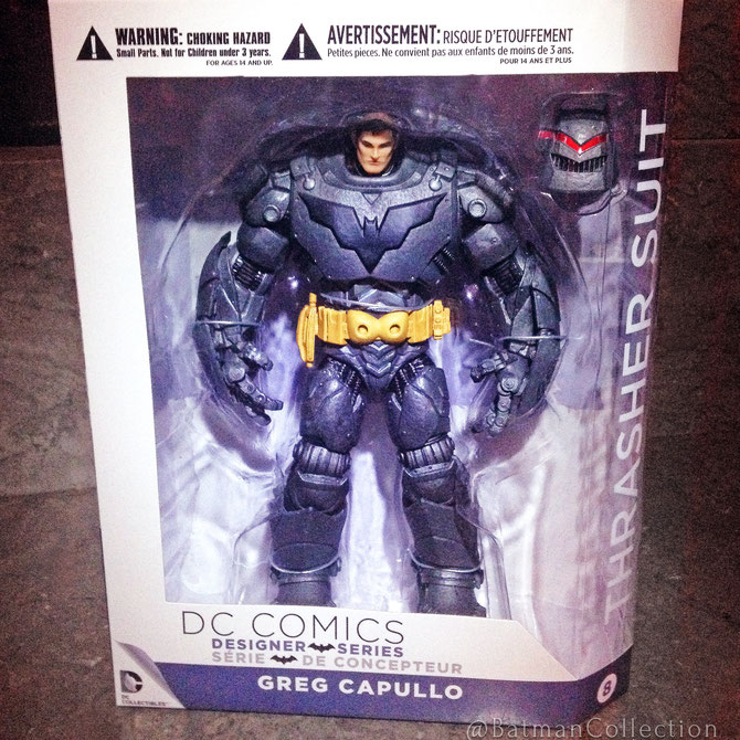 Batman / Bruce Wayne with Trasher Suit Armor. DC Comics Designer Series : Greg Capullo (2014).