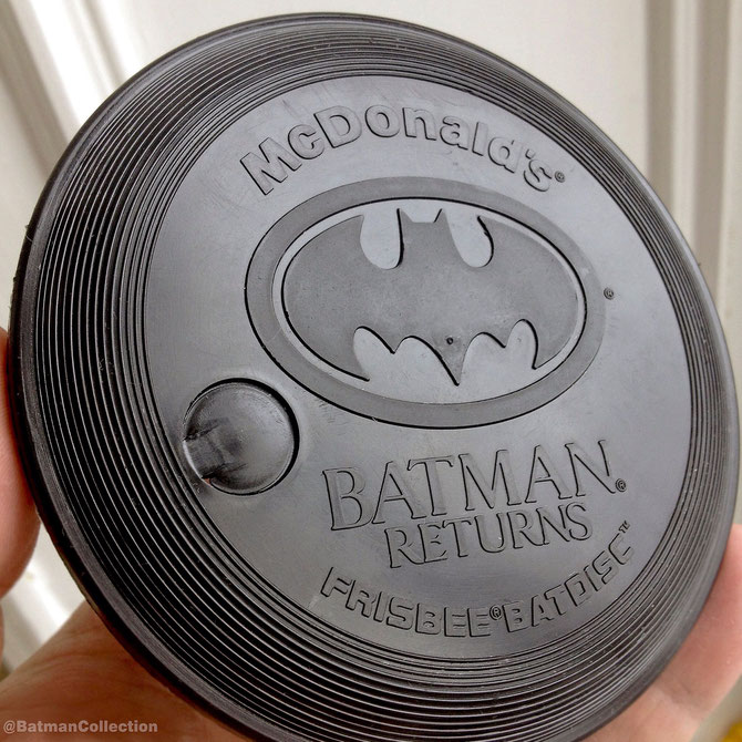 Batman Returns Frisbee Batdisc lid, from McDonalds 1992.