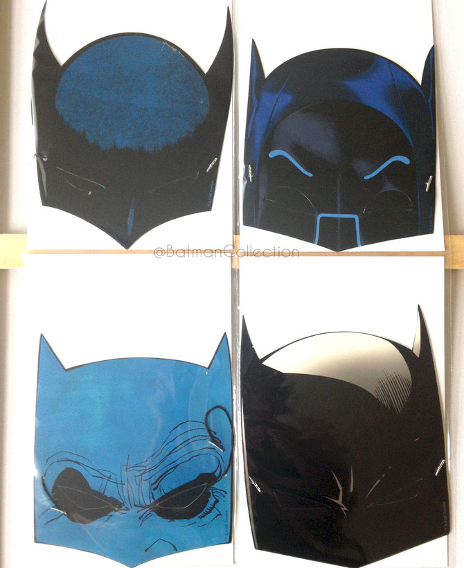 Batman Day 75th Anniversary Masks from 2014. Complete set of four.