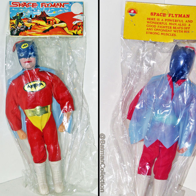 "Space Flyman" - Batman version. Bootleg toy, vintage. Sealed. Unpunched.
