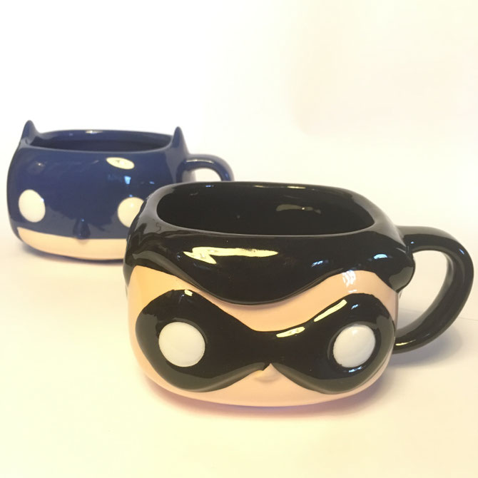 Batman and Robin Pop Mugs by Funko (2016)