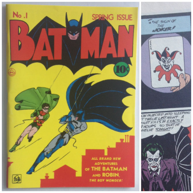 Batman #1 reprint replica, from the Batman Masterpiece Edition.