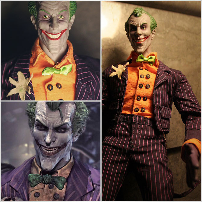 BBK "A Clown" - a scale 1:6 figure based on the Joker from the "Arkhamverse" video games.