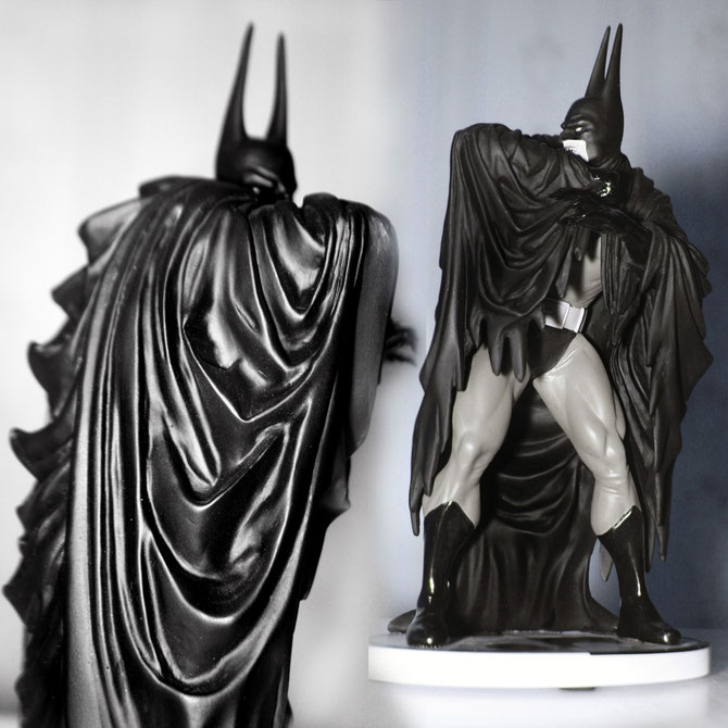 Batman Black & White Statue, based on art by Kelley Jones.