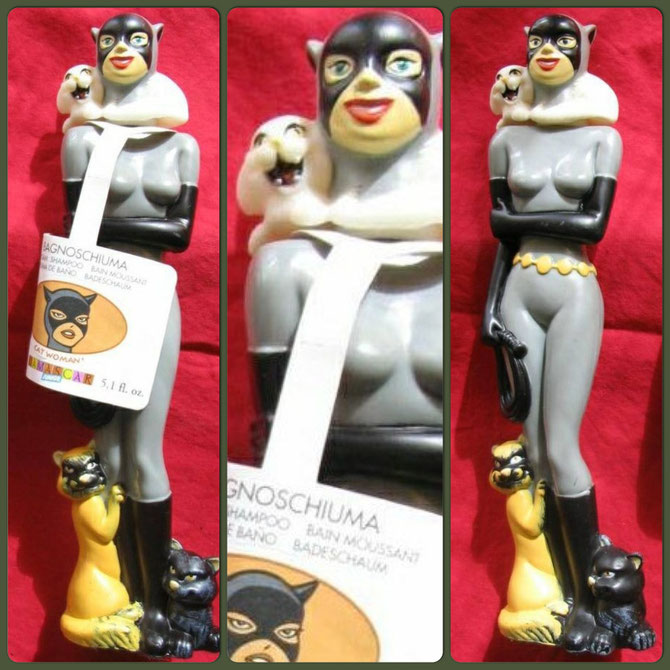 Catwoman (BTAS) Shampoo bottles x 2 (middle pic is a close-up)